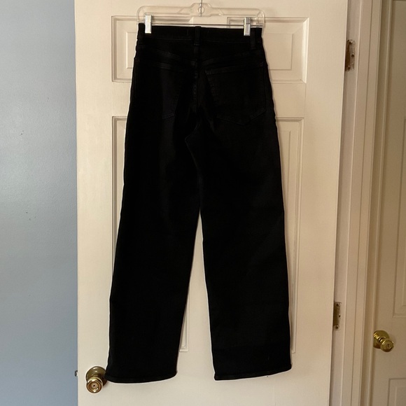 Madewell The Perfect Vintage Wide-Leg Jean Black Rinse Watch Stretch Size 26 NWT - Picture 9 of 12